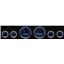 64-65 Chevelle Black Dash Panel w/ Dakota Digital 3-3/8" VHX-1060 Gauges