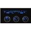 61-62 Chevy Impala VHX System, Carbon Fiber Face - Blue Display