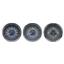 Triple Round Universal VHX System, Carbon Fiber Style Face, Blue Display