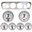 64-66 Mustang Silver Dash Carrier w/Auto Meter NV Gauges