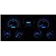 Dakota Digital 67-72 Chevy Truck VHX Analog Gauges Black Alloy Blue w/ Carrier