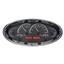 Dakota Digital Universal Oval Analog Gauges Black Alloy Red VHX-1017-K-R