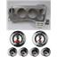 87-89 Mustang Silver Dash Carrier w/ Auto Meter American Muscle Gauges