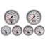 80-86 Ford Truck Silver Dash Carrier w/ Auto Meter 3-3/8" Ultra-Lite II Gauges