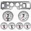 79-86 Mustang Silver Dash Carrier w/ Auto Meter NV Gauges