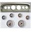 61-66 Ford Truck Silver Dash Carrier Concourse Silver Face Gauges