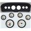 61-66 Ford Truck Black Dash Carrier Concourse White Face Gauges