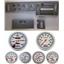 82-86 S10 Pickup Silver Dash Carrier w/Auto Meter Ultra Lite Mechanical Gauges