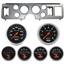 79-86 Mustang Silver Dash Carrier w/ Auto Meter Sport Comp Electric Gauges