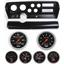 70-72 GTO Black Dash Carrier w/Auto Meter Sport Comp Mechanical Gauges
