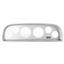 60-63 Chevy Truck Silver Dash Carrier Panel for 3-3/8", 2-1/16" Gauges