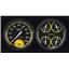 1954-1955 Chevrolet Chevy Truck Direct Fit Gauge Auto Cross Yellow CT54AXY62