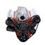 CVF Racing Black Diamond Chevy LS High Mount Serpentine Kit - Power Steering & Alternator