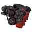 Stealth Black Chevy LS Engine High Mount Serpentine Kit - AC, Alternator & Power Steering & EWP