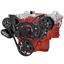 Black Diamond Serpentine System for SBC 283-350-400 - AC & Alternator with Electric Water Pump