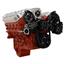 CVF Racing Black Diamond Chevy LS Mid Mount Serpentine Kit - Power Steering & Alternator