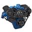 Stealth Black Serpentine System for Ford FE Engines - AC & Alternator - All Inclusive