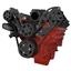 CVF Racing Black Diamond Chevy LS Engine High Mount Serpentine Kit - AC & Alternator