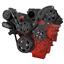 Black Diamond Chevy LS Engine High Mount Serpentine Kit - AC, Alternator & Power Steering