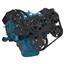 Stealth Black Serpentine System for Small Block Mopar - Power Steering - All Inclusive