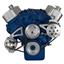 Big Block Ford Pulley System (429 & 460) Power Steering with Low Mount Alternator