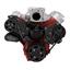 Black Diamond Chevy LS Engine High Mount Serpentine Kit - Alternator Only with Electric Water Pump