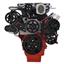 CVF Racing Black Diamond Chevy LS Serpentine Kit - Edelbrock - Power Steering & Alternator