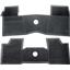OER 1961-64 Chevrolet w/o Console Black 2 Piece Front And Rear Rubber Floor Mat Set M61001