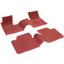 OER 62-64 Nova Red 2 Piece (Full Front / Full Rear) OE Style Rubber Floor Mat Set M62002