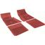OER Chevrolet 4 Piece Red Floor Mat Set With Bow Tie FP73002