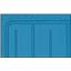 OER 62-64 Nova Medium Blue 2 Piece (Full Front Full Rear) OE Style Rubber Floor Mats M62008