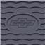 OER 1955-56 Chevy Black Factory Accessory Floor Mats with Bow Tie Logo M55001