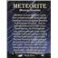 MOROCCAN METEORITE "B" Grade Chondrite Genuine 40.9 grams w/color card 15497 5o