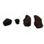 Chondrite MOROCCAN Stony METEORITE Lot of 4 Genuine 76.8 grams w/ COA  #16589 5o