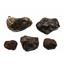 Chondrite MOROCCAN Stony METEORITE Lot of 5 Genuine 79.9 grams w/COA  #16608 4o