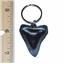 Megalodon Shark Tooth Metal KEYCHAIN (Fossil Replica)