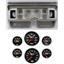 80-86 Ford Truck Silver Dash Carrier w/ 3-3/8" Concourse Series Black Gauges
