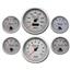 73-79 Ford Truck Silver Dash Carrier w/ 3-3/8" Concourse Series Silver Gauges
