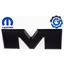 68245566AE OEM Mopar Tailgate Nameplate Ram "M" Matte Black for 2015-2022 1500