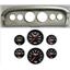 61-66 Ford Truck Silver Dash Carrier Concourse Black Face Gauges