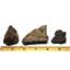 Chondrite Moroccan Stony Meteorite Lot of 3 "B" grade Genuine 17476