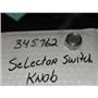 KENMORE ELECTRIC DRYER 345762 SELECTOR SWITCH KNOB USED PART ASSEMBLY
