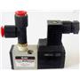 SMC NVK332 AIR PNEUMATIC SOLENOID VALVE, WITH 110VAC SOLENOID, WITH QUICK FITTI