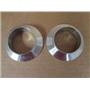 (2) IdealVac  P101273  ISO NW50 SS Weld Socket Flange Fittings, for 2" OD Tubing