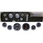 68 GTO Black Dash Carrier Panel w/ Dakota Digital Black HDX Universal Gauges