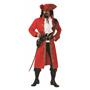 Pirate Captain Hook Red Coat Adult Mens Costume Size X-Large