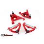 UMI Performance 303233-R GM G-Body Up and Low Front Control Arm Kit Delrin No Upper Ball Joint -RED