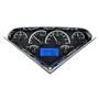 Dakota Digital 55-59 Chevy Pickup VHX Analog Gauges Black Alloy Blue w/ Carrier