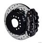 Wilwood Rear Disc Big Brake Kit Chevy Special w/ 2.81" Offset Drilled 13" Black