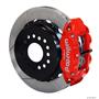 Wilwood Rear Disc Brake Kit Ford 9" Big New Style w/ 2.50" Offset Plain 14" Red